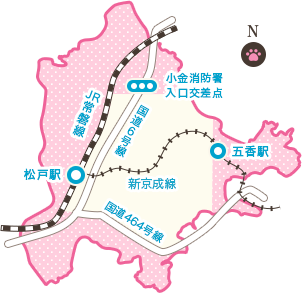 出張エリアマップ